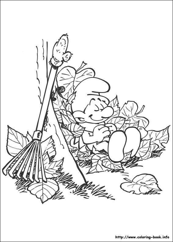 The Smurfs coloring picture